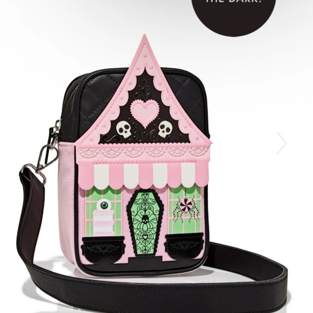 Bath & Body Works Gothic Pink and Black Crossbody Bag